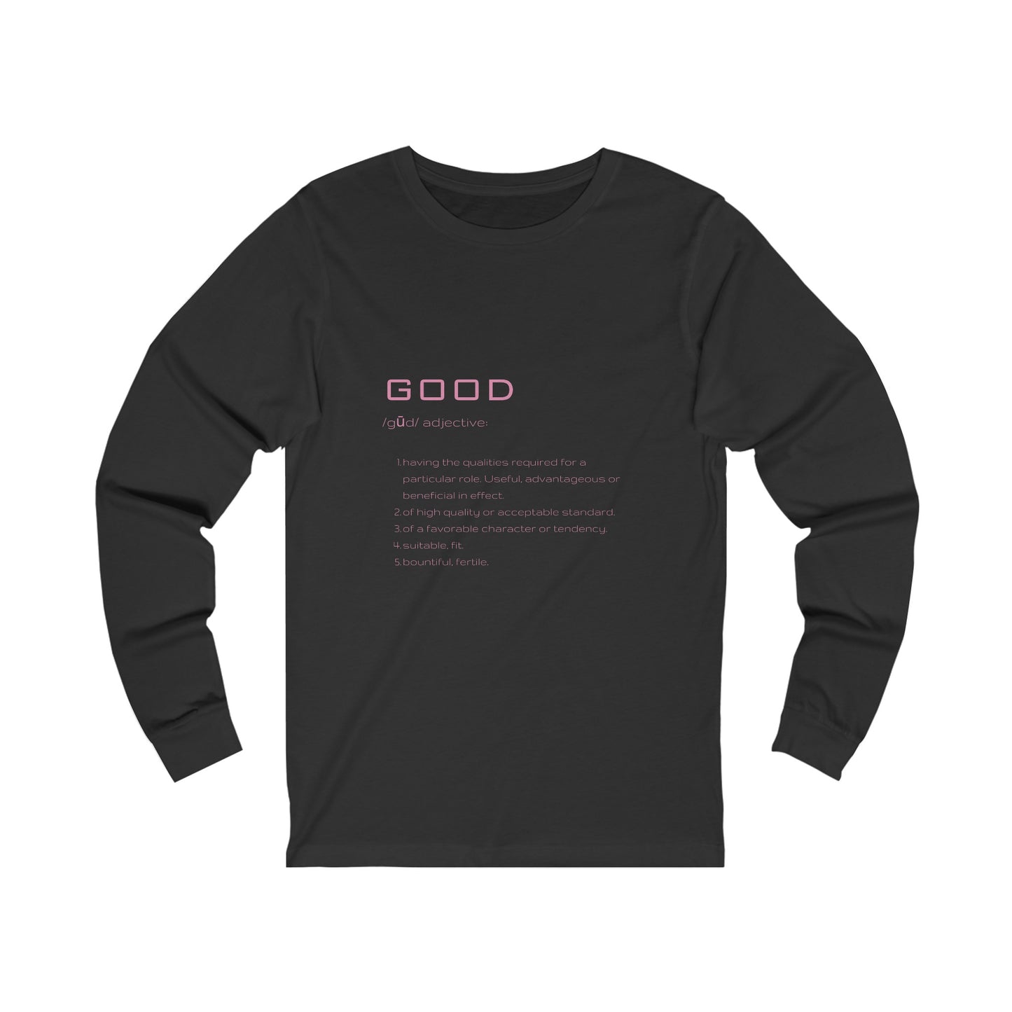 GOOD Defined Unisex Jersey Long Sleeve Tee | Good Definition Long Sleeve Tee
