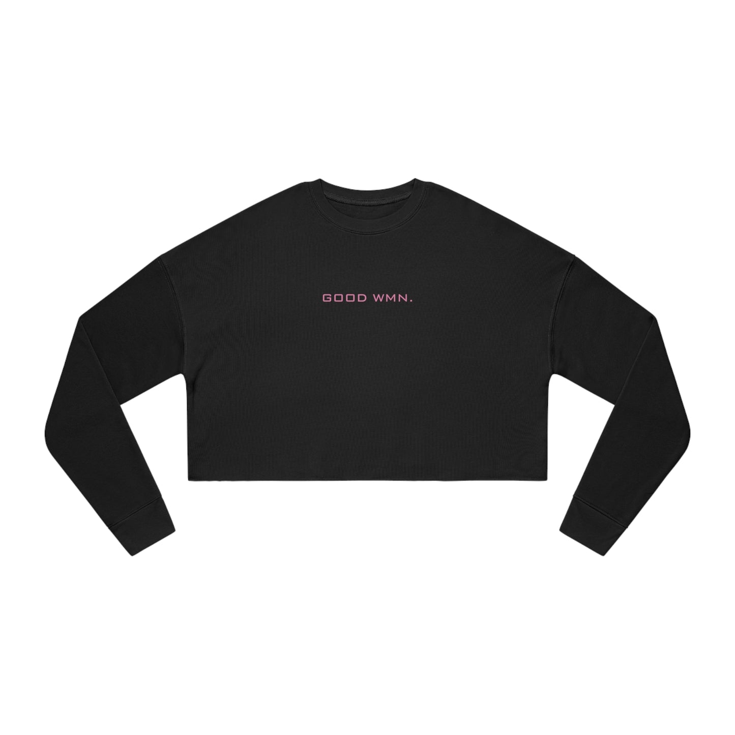 GOOD WMN sweatshirt cropped sweatshirt in black, front