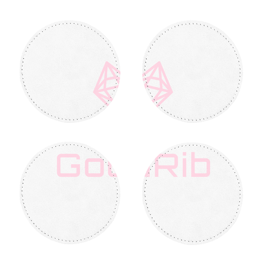 RibGear Pink Sublimation Coasters Pack of Four