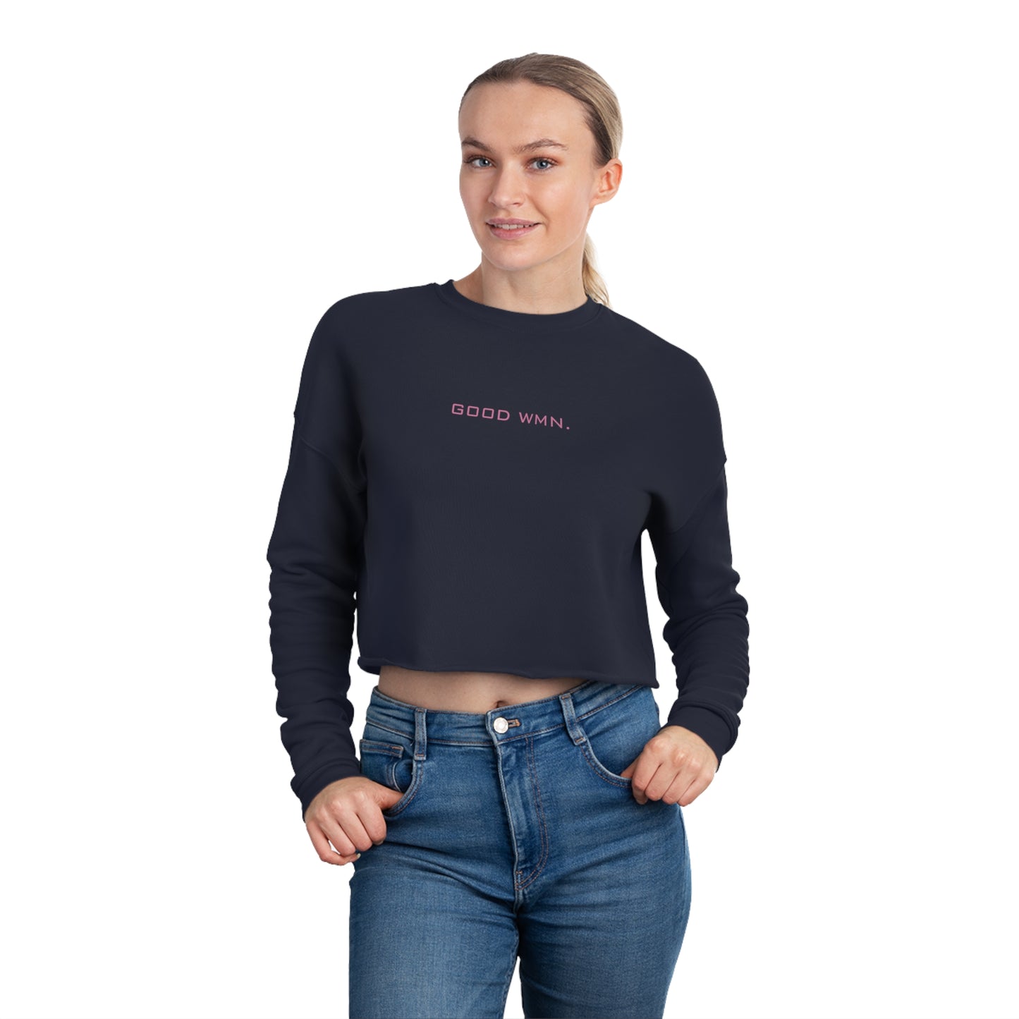GOOD WMN sweatshirt | GOOD WOMAN Women's Cropped Sweatshirt