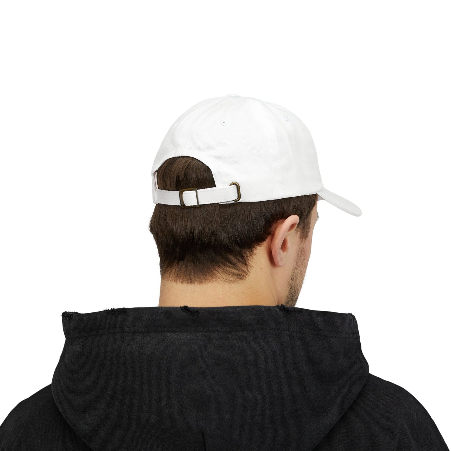Classic Dad Cap - Stylish White Baseball Hat with GoodRib Logo