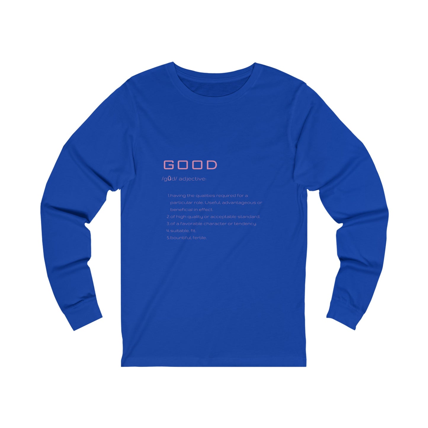 Good Definition Long Sleeve Tee, blue