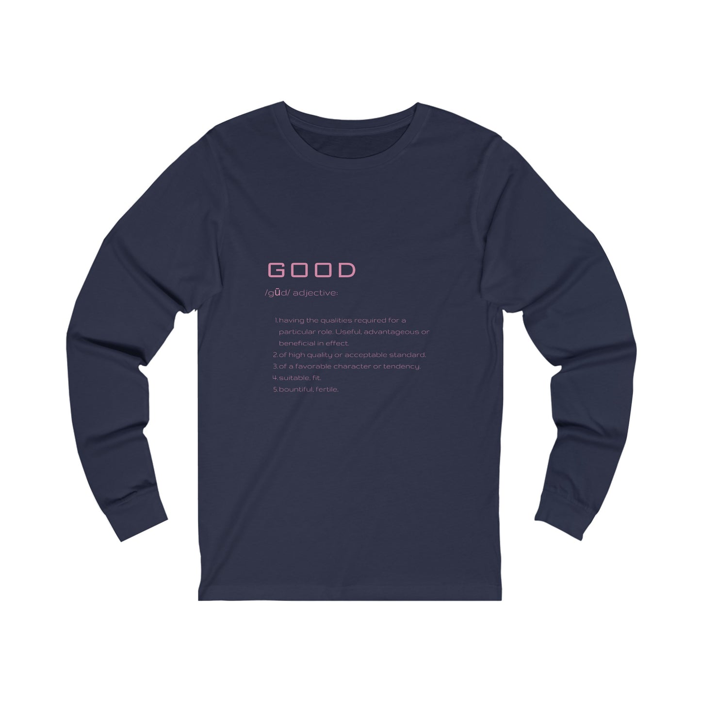 Good Definition Long Sleeve Tee, navy