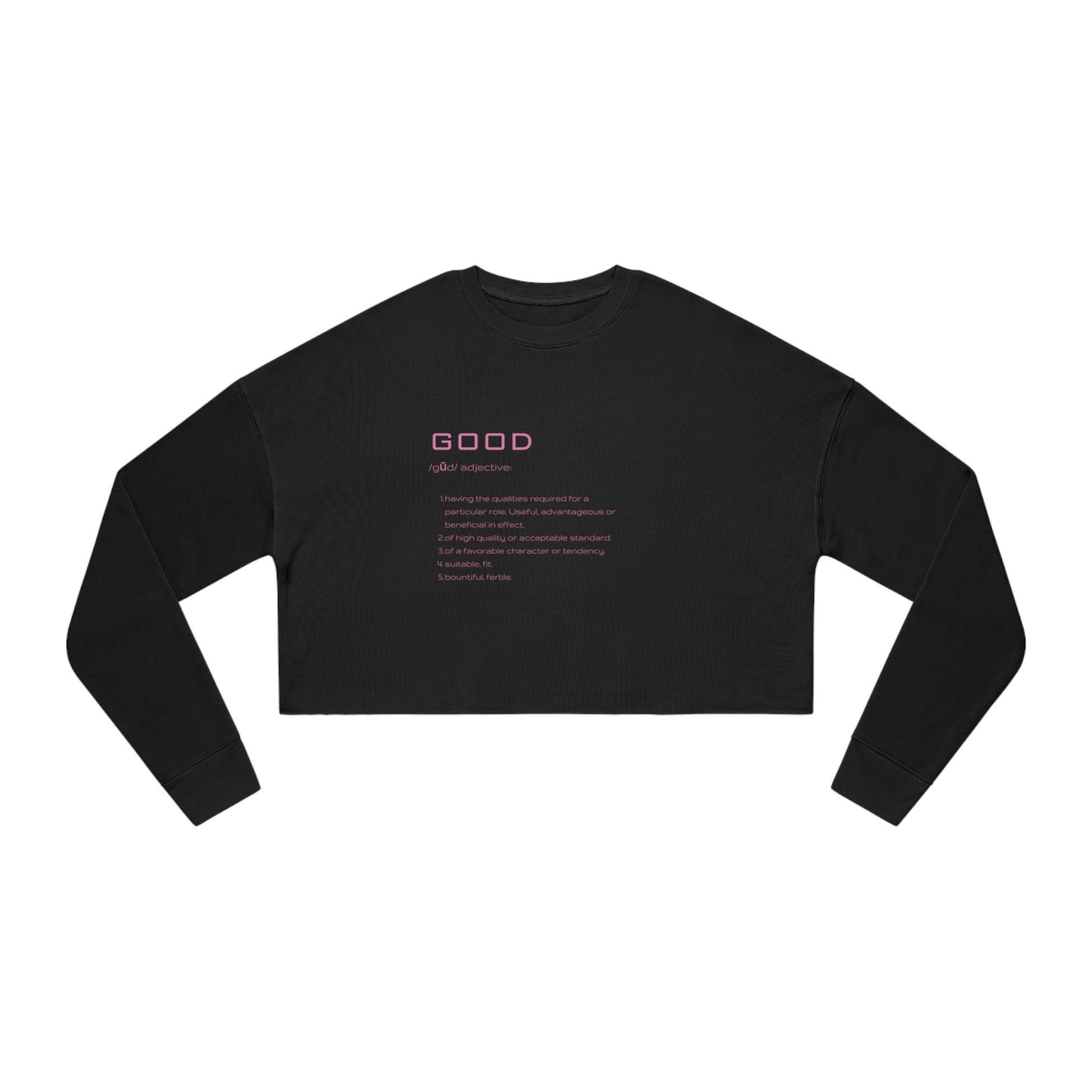 Good Definition Sweatshirt Cropped sweatshirt in black